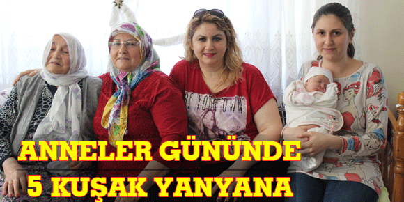 ANNELER GÜNÜNDE 5 KUŞAK YANYANA