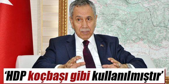 Bülent Arınç: HDP koçbaşı gibi kullanılmıştır