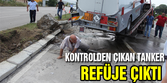 Kontrolden Çıkan Tanker Refüje Çıktı