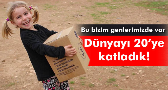 Yardımda dünyayı 20ye katladık