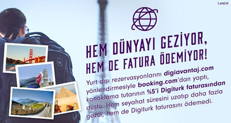 Dünyayı gezmek için bir bahane arıyordum oda fatura ödememek oldu