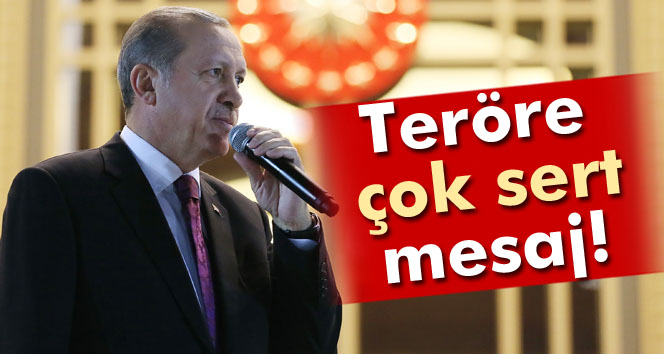 Erdoğandan çok sert terör mesajı