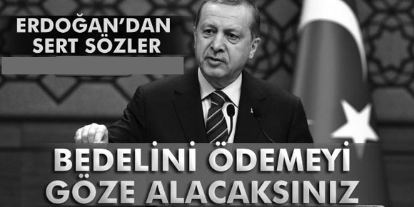 Erdoğan: Bedelini ödemeyi göze alacaksınız