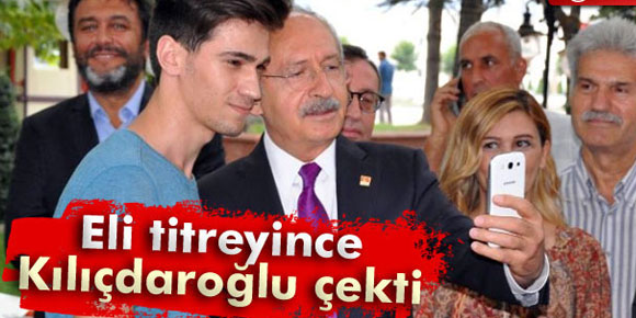 Elleri tireyince Kılıçdaroğlu çekti