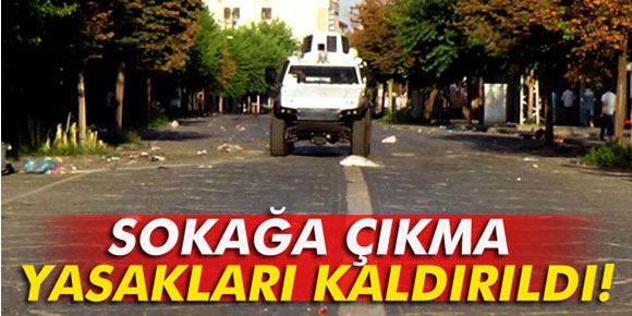 Diyarbakır’da sokağa çıkma yasakları kaldırıldı