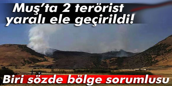 Muş’ta 2 terörist yaralı ele geçirildi