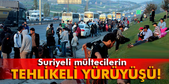 Suriyeli mültecilerin yürüyüşleri devam ediyor