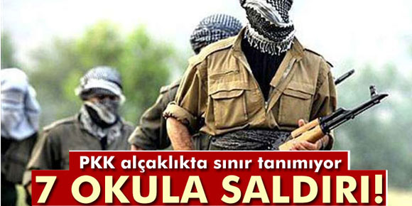 PKKnın boykot çağrısına uymayan 7 okula saldırı