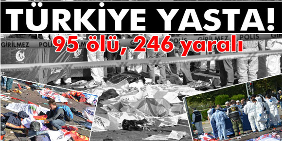 Ölü sayısı 95e yükseldi