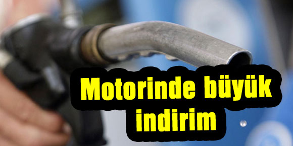 Motorinde büyük indirim