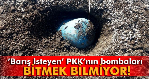 ’Barış isteyen’ PKK’nın bombaları bitmek bilmiyor