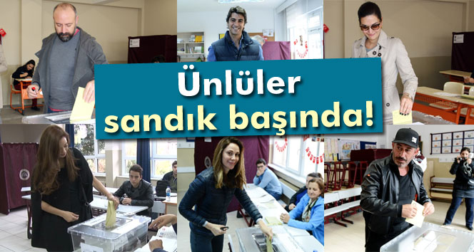 Ünlüler sandık başında