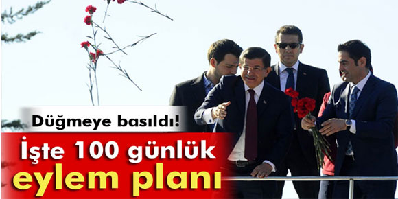 İşte 100 günlük eylem planı