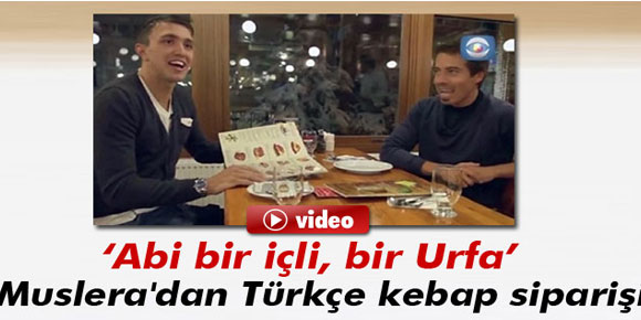 Musleradan Türkçe kebap siparişi