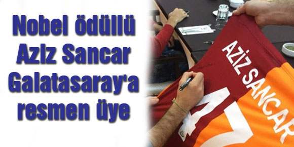 Nobel ödüllü Aziz Sancar Galatasaraya resmen üye