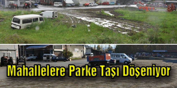 Mahallelere Parke Taşı Döşeniyor