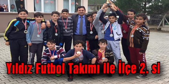 Salıpazarı İlçesi Muslubey Ortaokulu  Yıldız Futbol takımı ile İlçe 2. si