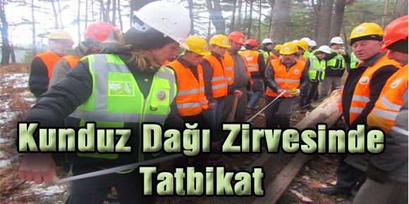 Kunduz Dağı Zirvesinde Tatbikat