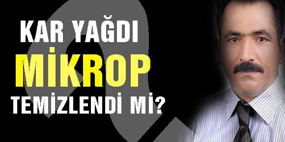 Kar yağdı, mikrop temizlendi mi?