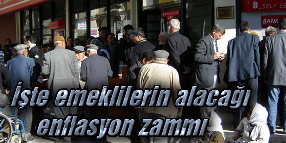 İşte emeklilerin alacağı enflasyon zammı