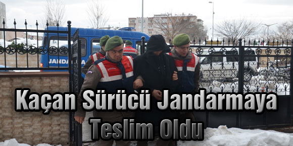 Kaçan Sürücü Jandarmaya Teslim Oldu