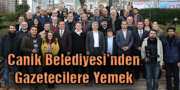 Canik Belediyesinden Gazetecilere Yemek