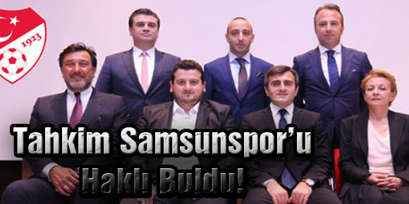 Tahkim Samsunspor’u Haklı Buldu!