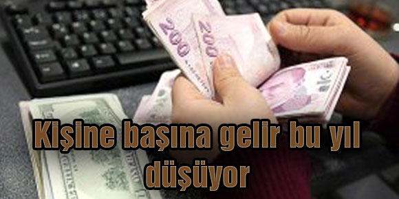 Kişi başına gelir bu yıl düşüyor