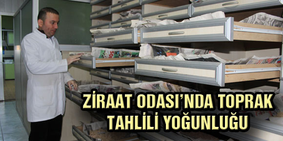 Ziraat Odasında Toprak Tahlili Yoğunluğu