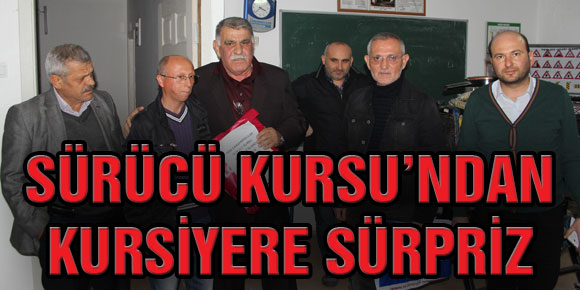 Sürücü Kursundan Kursiyere Sürpriz