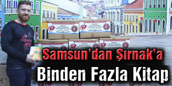 Samsun’dan Şırnak’a Binden Fazla Kitap