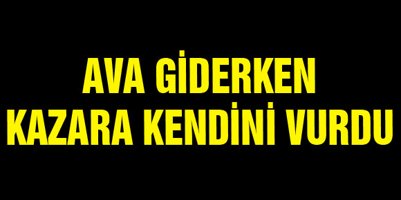 AVA GİDERKEN KAZARA KENDİNİ VURDU