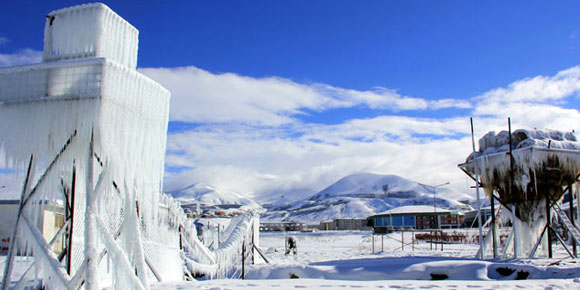 Erzurumdan buzdan manzara