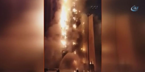 Mekke’de Türklerin de kaldığı otelde yangın