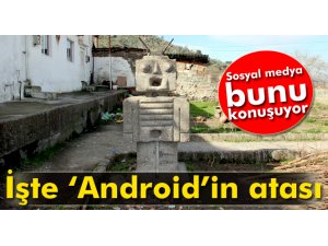 Android logosunun atasına çamaşır astılar