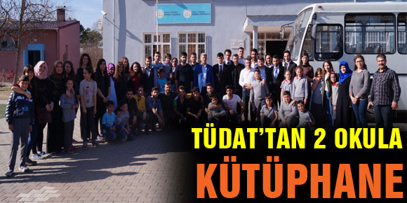 TÜDAT’tan 2 Okula Kütüphane