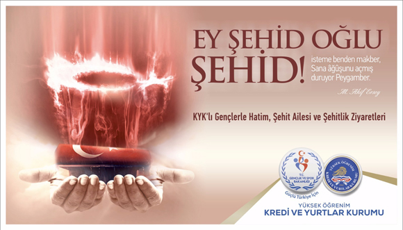 KYK’LI GENÇLERDEN ŞEHİT AİLELERİNE VEFA