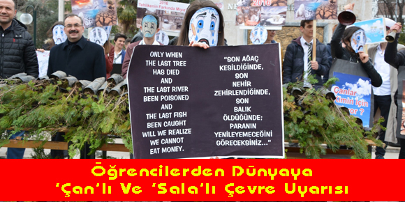 Öğrencilerden Dünyaya ‘Çan’lı Ve ‘Sala’lı Çevre Uyarısı