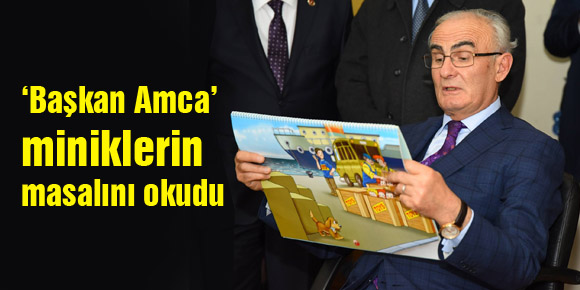 ‘Başkan Amca’ miniklerin masalını okudu