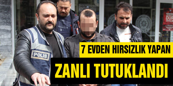 7 EVDEN HIRSIZLIK YAPAN ZANLI TUTUKLANDI