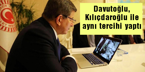 Davutoğlu, Kılıçdaroğlu ile aynı tercihi yaptı