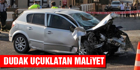 Trafik kazalarının yıllık maliyeti 4 milyar dolar