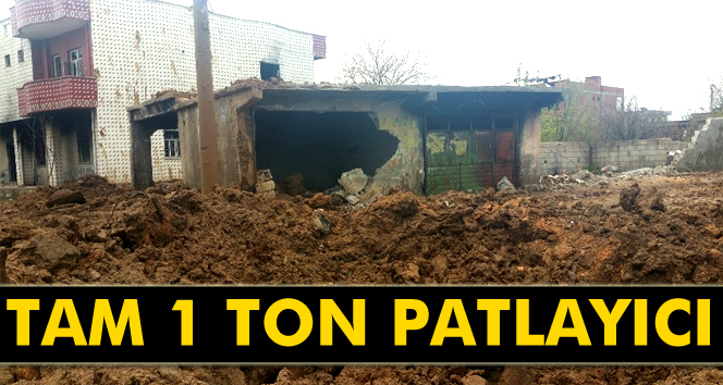 Tam 1 ton patlayıcı!