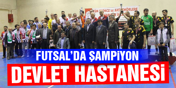 FUTSALDA ŞAMPİYON DEVLET HASTANESİ