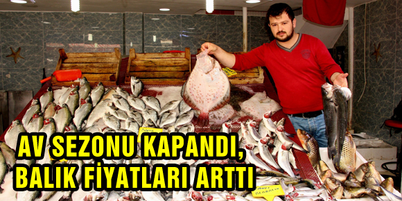 AV SEZONU KAPANDI, BALIK FİYATLARI ARTTI