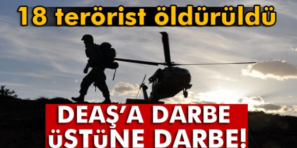 DEAŞ’a darbe üstüne darbe!