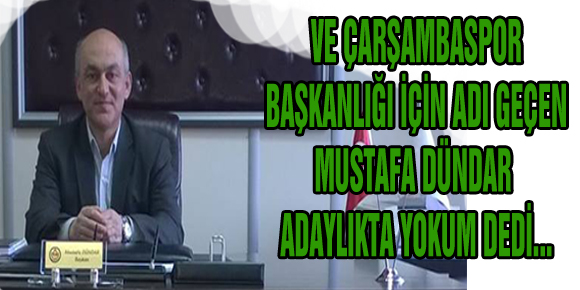 Çarşambaspor’a Aday değilim dedi, ama...