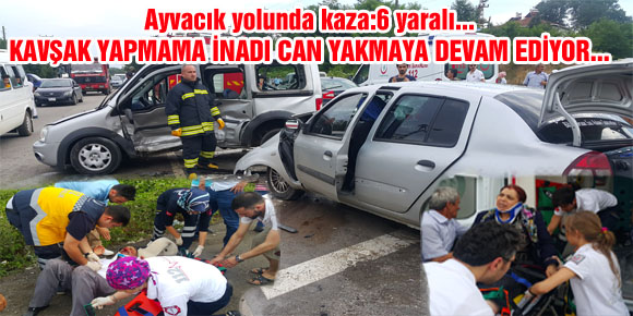 Çarşamba - Ayvacık Karayolunda trafik kazası: 6 yaralı