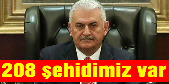 Yılıdırım: 60ı polis 208 şehidimiz var