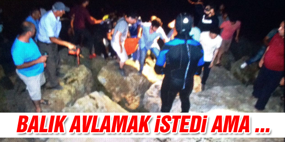 Doktor zıpkınla balık avlamak için girdiği denizden çıkamadı